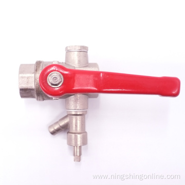 Brass pressure release ball valve